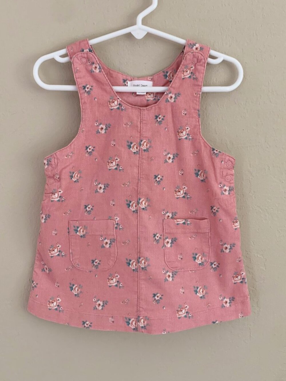 Angel Dear Corduroy Floral Dress • 6-12 Months